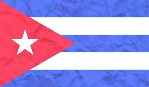 Vector Illustration flag of cuba in grunge texture style. 스톡 일러스트