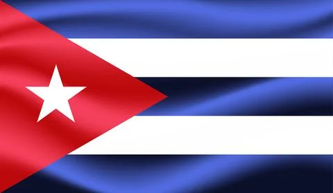 Vector Illustration flag of cuba in grunge texture style. Illustrazione stock