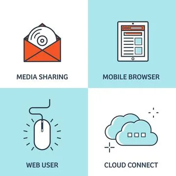 Vector illustration. Flat background. Coding, programming. SEO. Search engine Stock-Illustration