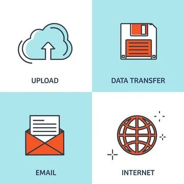 Vector illustration. Flat background. Coding, programming. SEO. Search engine Stock Illustration