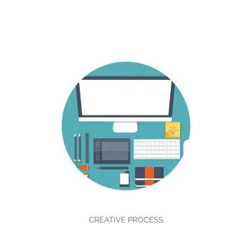 Vector illustration. Flat background. Coding programming SEO. Search engine Stock Illustration
