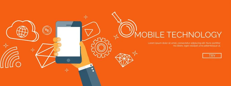 Vector illustration. Flat background. Computing cloud technology. Data migration Stock Illustration