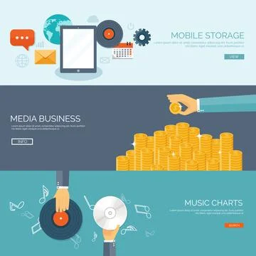 Vector illustration. Flat background with money bag. Money making. Bank deposit Illustrazione stock