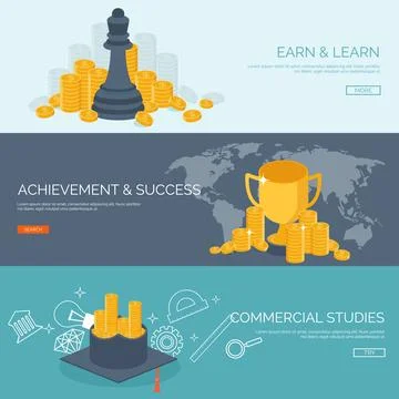 Vector illustration. Flat background with money bag. Money making. Bank deposit Stock Illustration