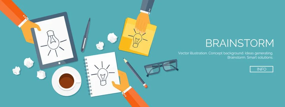 Vector illustration. Flat backgrounds set. Distance education,learning. Online Stock Illustration