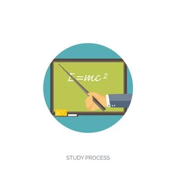 Vector illustration. Flat backgrounds set. Distance education,learning. Online Illustrazione stock