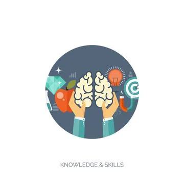 Vector illustration. Flat backgrounds set. Distance education,learning. Online Stock Illustration