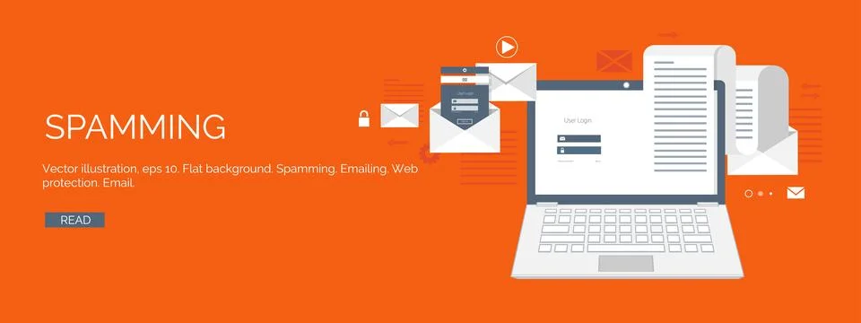 Vector illustration. Flat computing background. Programming coding. Web Stock Illustration