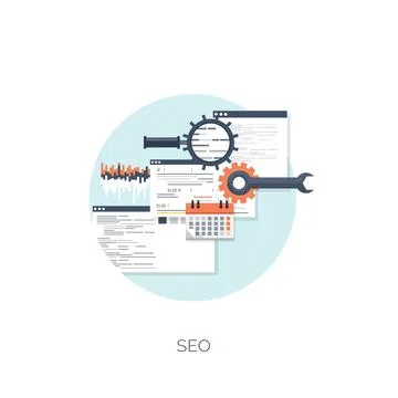 Vector illustration. Flat computing background. Programming,coding. Web Stock Illustration