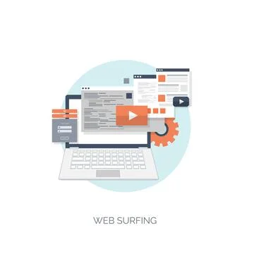 Vector illustration. Flat computing background. Programming,coding. Web Stock Illustration