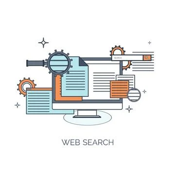 Vector illustration. Flat computing background. Programming,coding. Web Stock Illustration