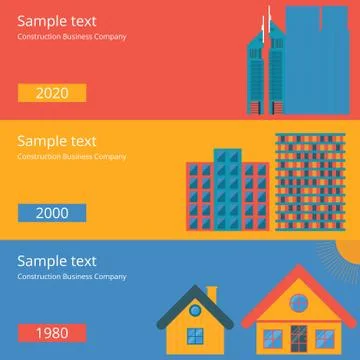 Vector illustration of a flat design the house Stock Illustration