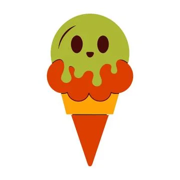 Vector illustration, flat design. ice cream Stock Illustration