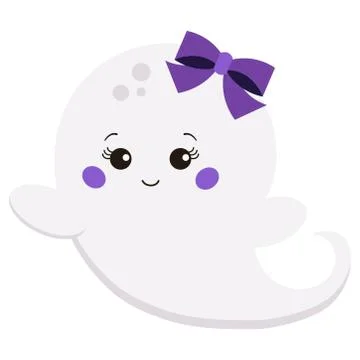 Vector illustration flat design kawaii cute sweet cartoon baby girl with bow  Stock Illustration