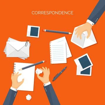 Vector illustration. Flat header. International delivery worldwide postage Stock Illustration