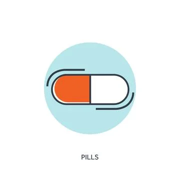 Vector illustration. Flat lined medical icon. First aid help diagnosis.Medical Ilustração Stock