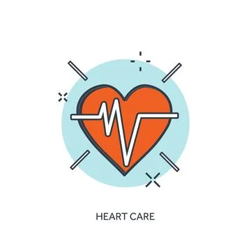 Vector illustration. Flat lined medical icon. First aid help diagnosis.Medical Ilustração Stock