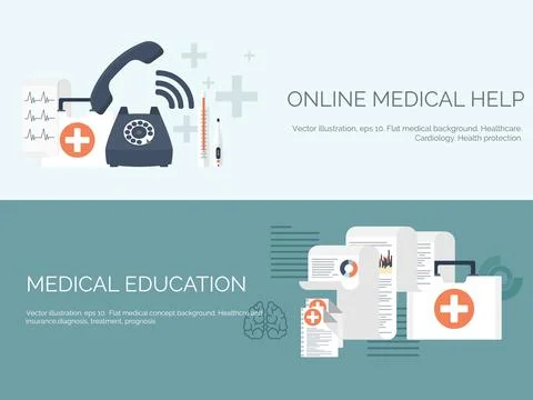 Vector illustration. Flat medical and chemical background. Research experiment Ilustración de archivo