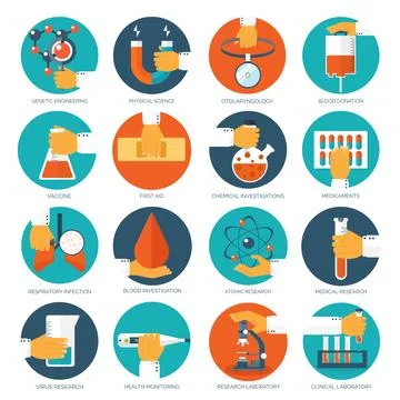 Vector illustration. Flat medical background. First aid diagnostic. Medical Stock Illustration