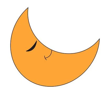 Vector illustration flat vector design of moon Stock Illustration