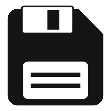 Vector illustration of floppy disk icon Stock Illustration