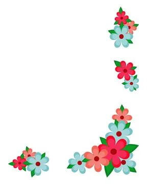 Vector illustration. Floral frame. Card. Holiday invitation. Congratulation. Stock Illustration