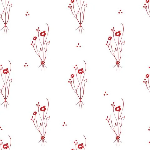 Vector illustration. Floral seamless pattern. Bouquet of wild flowers. Illustrazione stock