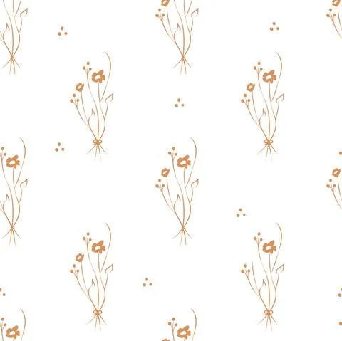 Vector illustration. Floral seamless pattern. Bouquet of wild flowers. Illustrazione stock