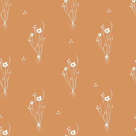 Vector illustration. Floral seamless pattern. Bouquet of wild flowers. Illustrazione stock
