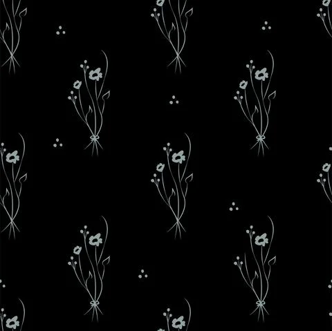 Vector illustration. Floral seamless pattern. Bouquet of wild flowers. Stockillustratie