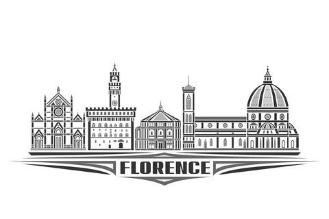 Vector illustration of Florence Stock Illustration
