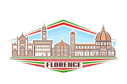 Vector illustration of Florence Stock Illustration