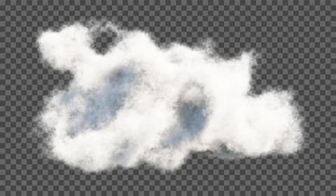 Vector illustration. Fluffy cloud or haze on a transparent background. Weathe Stock Illustration