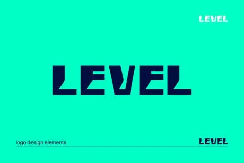 Vector illustration of the font on blue Illustrazione stock
