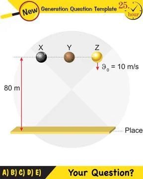 Vector illustration of a forces and motion Stock Illustration