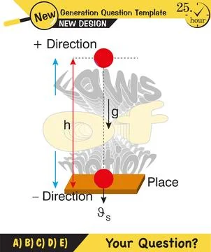 Vector illustration of a forces and motion Stock Illustration