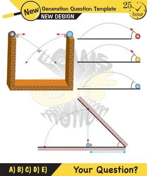 Vector illustration of a forces and motion Illustrazione stock