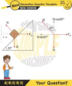 Vector illustration of a forces and motion Stockillustratie