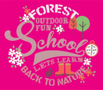 Vector illustration of forest outdoor fun Stock Illustration