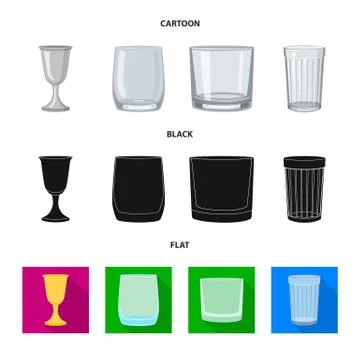 Vector illustration of form and celebration icon. Set of form and volume stock Stock Illustration
