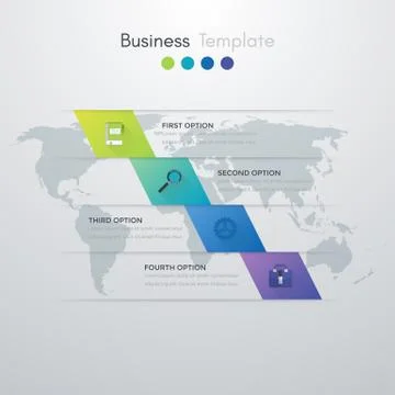 Vector illustration of four square infographics 스톡 일러스트