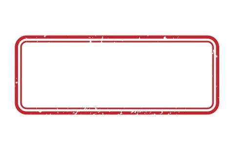 Vector illustration frame of rubber stamp. Grunge red mark frame. Stock Illustration