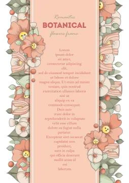 Vector illustration frame for wedding, anniversary, birthday and party.  Stock Illustration