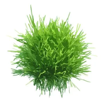 Vector illustration of fresh green grass ball Illustrazione stock