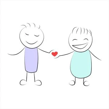 Vector illustration of friendship Stock Illustration