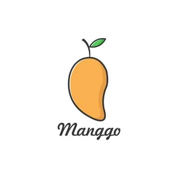 Vector illustration fruit mango icon flat design Stock Illustration