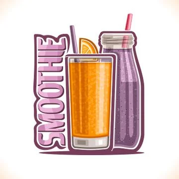 Vector illustration of fruit Smoothie Stock Illustration