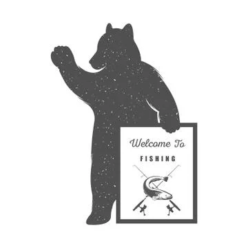 Vector Illustration Fun Bear Stock Illustration