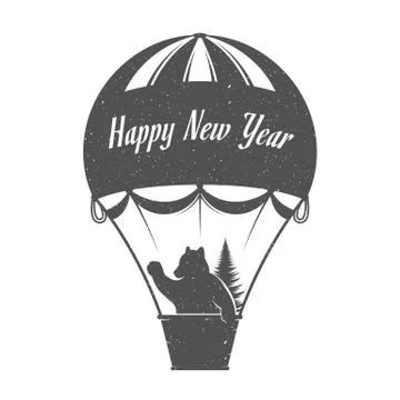 Vector Illustration Funny Bear Stock Illustration