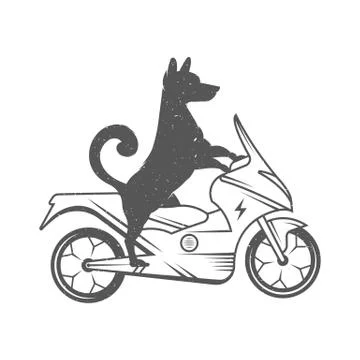 Vector Illustration Funny Dog 스톡 일러스트
